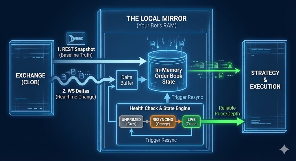 The Local Mirror: In-Memory Order Book Architecture